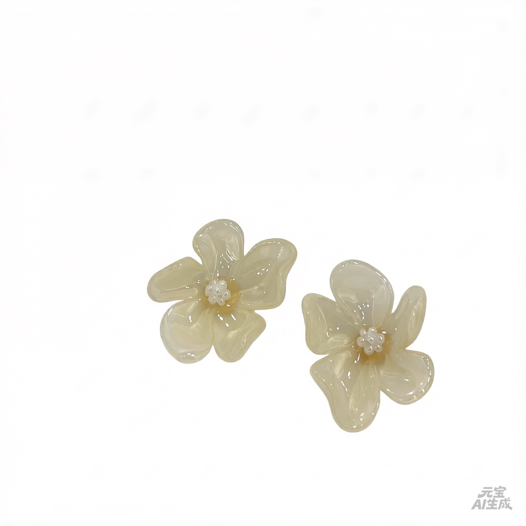 轻薄无负担时尚花朵造型耳环春天的耳环 LL083详情图2