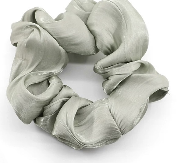 Solid color glitter wavy lady, fat large intestine circle, hair circle, ins ponytail, rubber band, hair tie, hair tie, girl