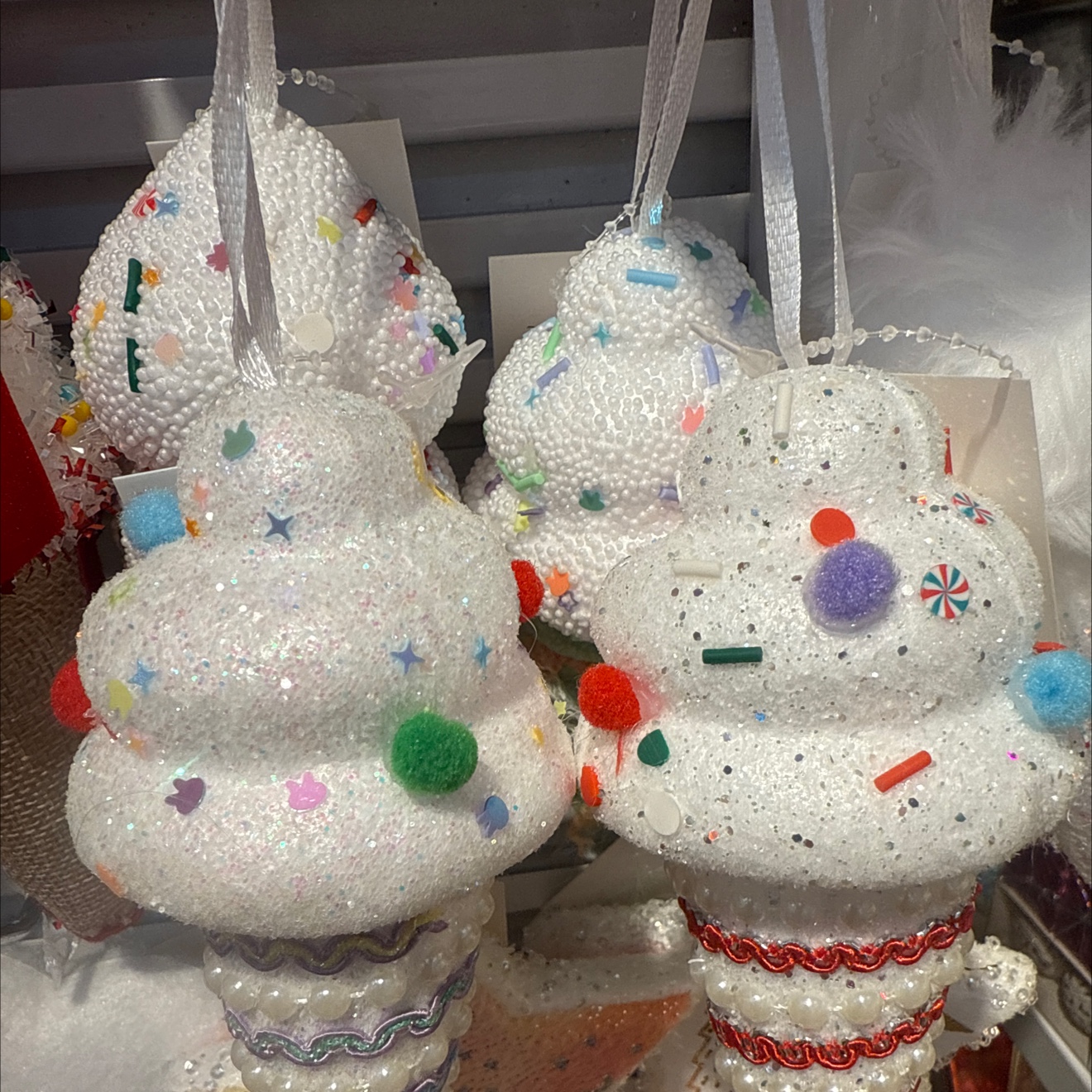 Colgante de navidad artículos de navidad helado pentagrama