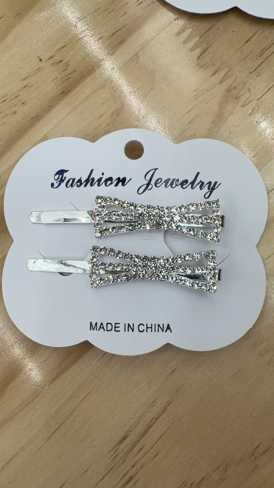 枪黑水钻对夹简约交叉一字夹精致韩国气质发夹女侧边刘海发卡头饰产品图