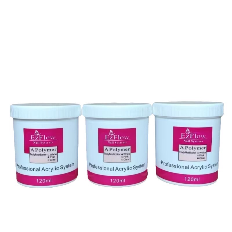 120g crystal powder for nail care, cost-effective set, white and pink transparent 120ml nail care product