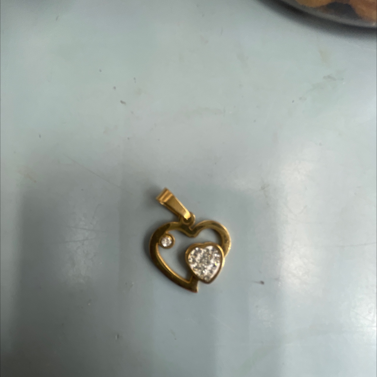 欧美不锈钢潮流休闲金色镶钻新款韩版不锈钢吊坠配饰