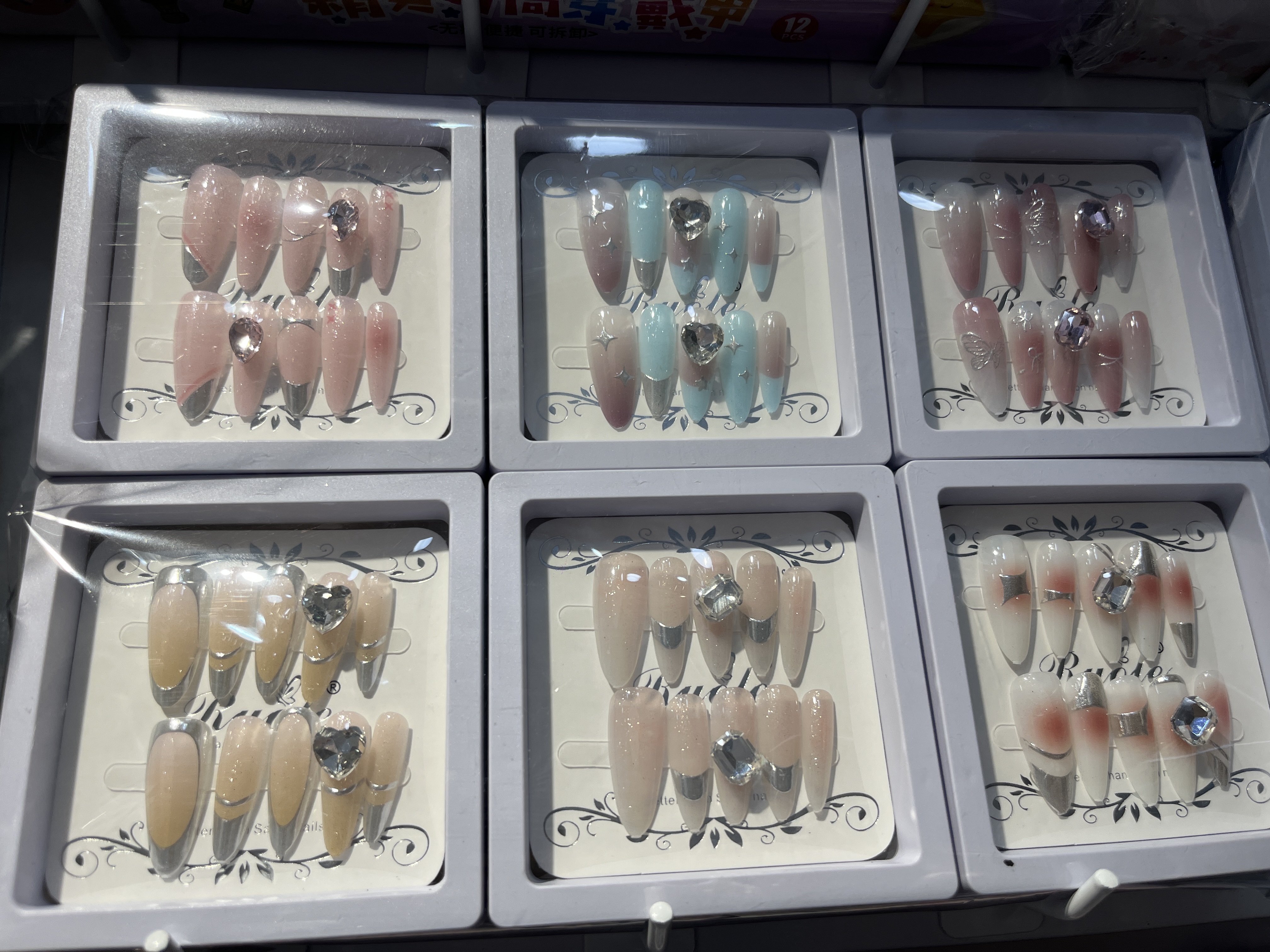 Nail art wear: Gilded series, diamond series, long styles in stock