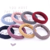 Thickened high-elasticity basic hair band, Korean style simple hair tie, towel band, hair tie for women, seamless, no hair damage, elastic band Application Scenario