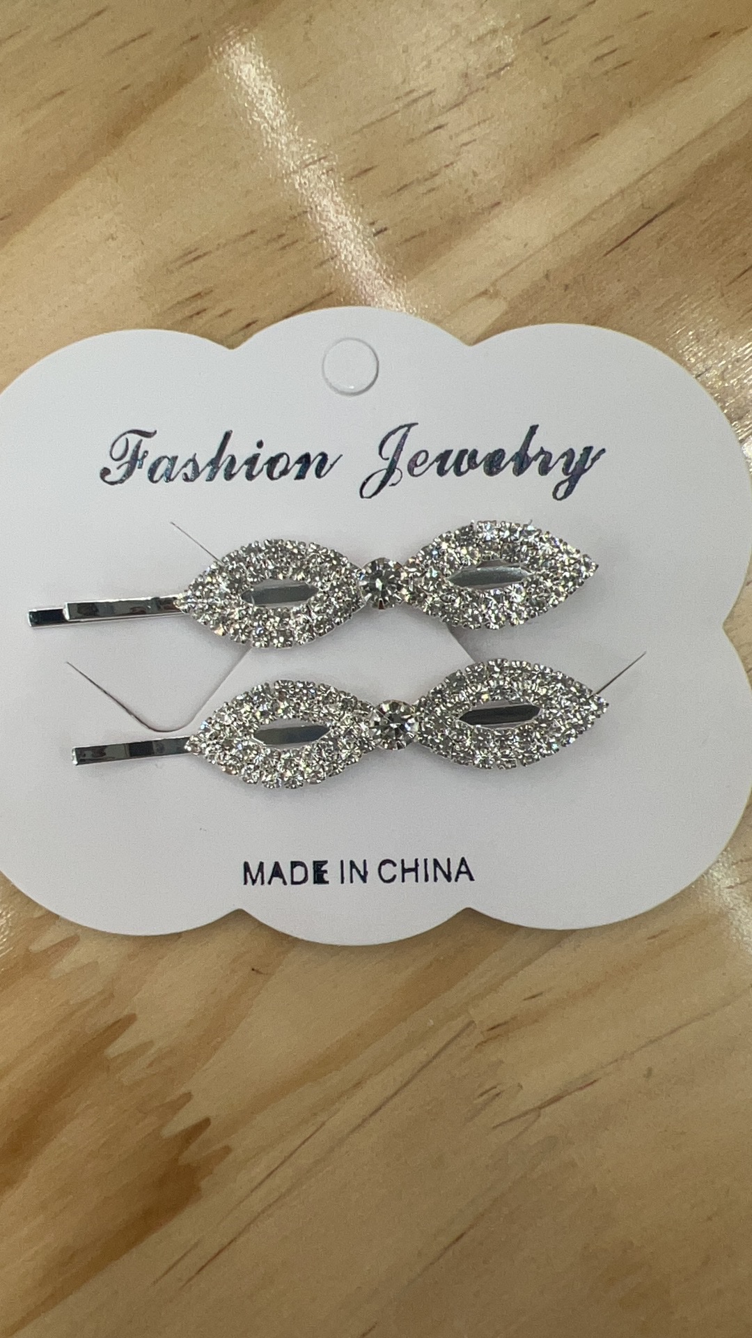 枪黑水钻对夹简约交叉一字夹精致韩国气质发夹女侧边刘海发卡头饰