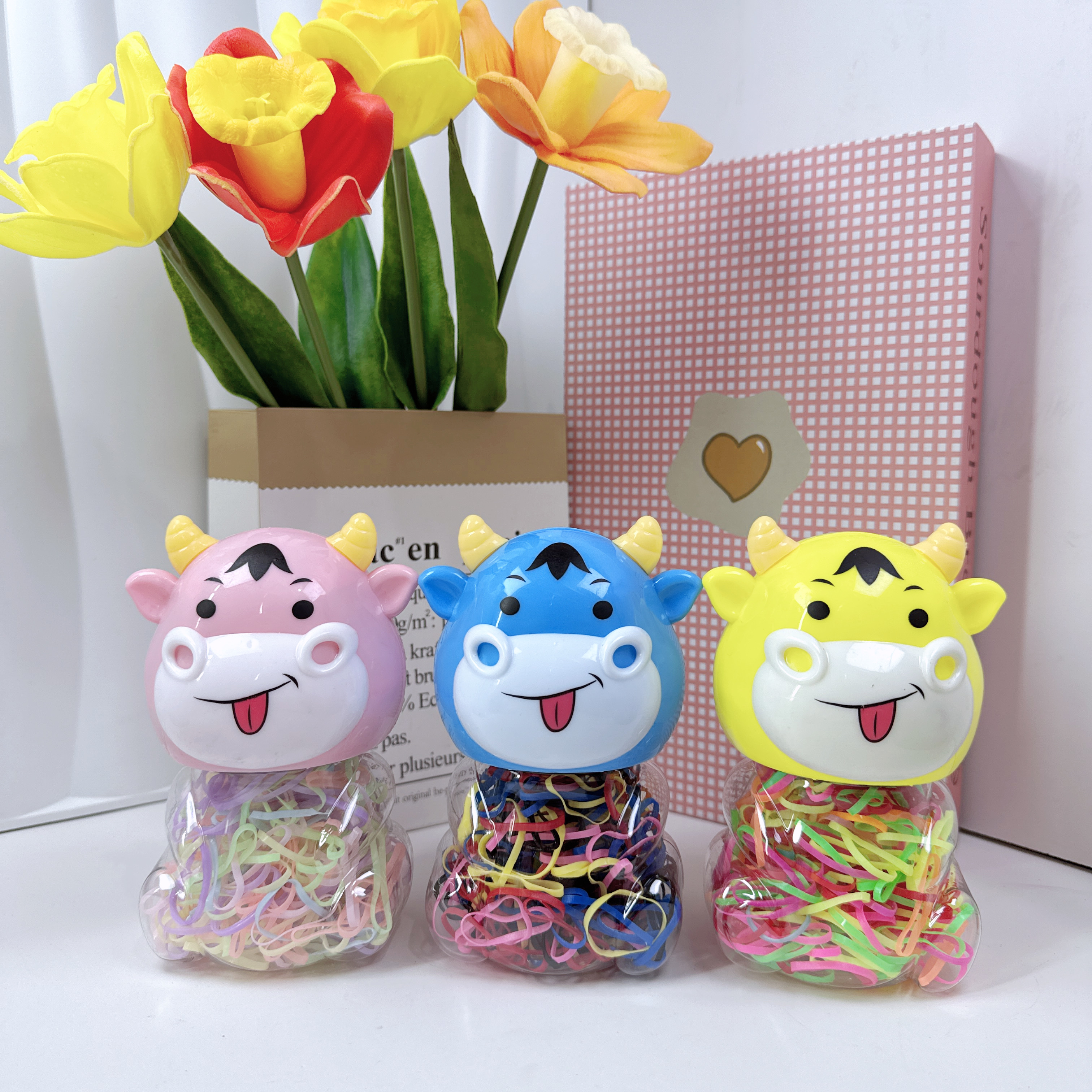 Children's hair bands, colorful braided hair bands, baby children's hair ropes, hair bands, disposable rubber bands, hair accessories Application Scenario