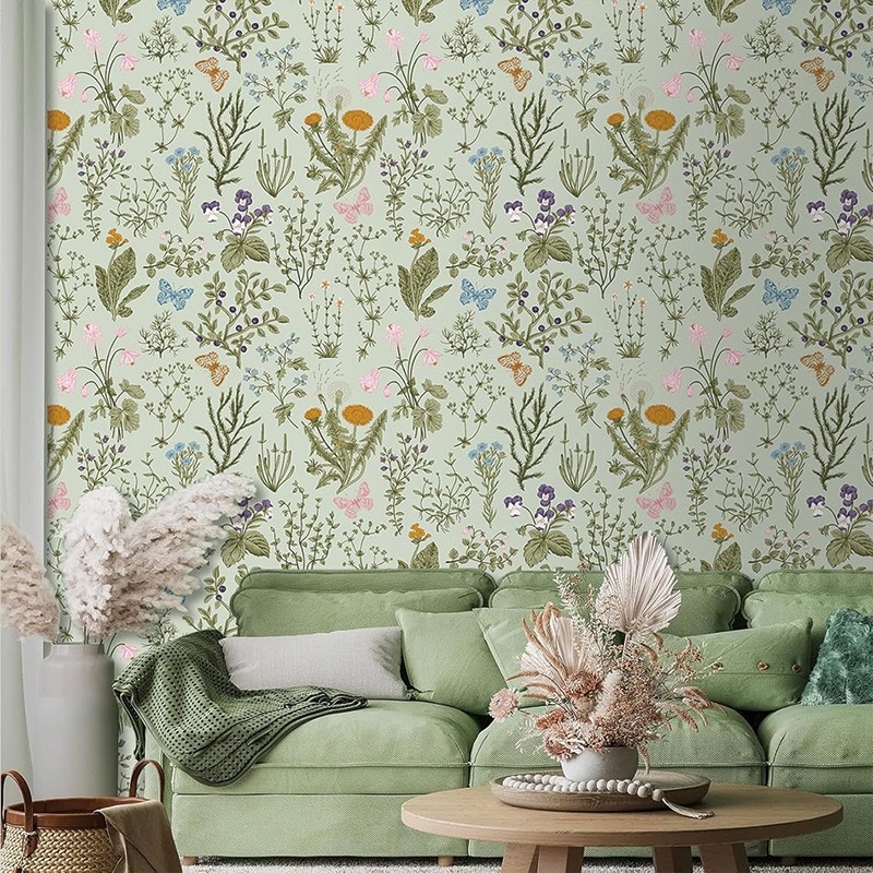 Cross-border wallpaper, self-adhesive wallpaper, living room, bedroom, room background wall, wall decoration, wall stickers, kitchen waterproof stickers detail image 1
