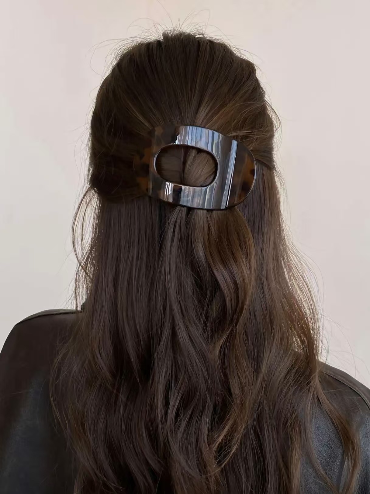 Elegant and sophisticated autumn and winter tortoiseshell duckbill hair clips, back head updo hair grabber, 2026 new style horizontal clip headwear