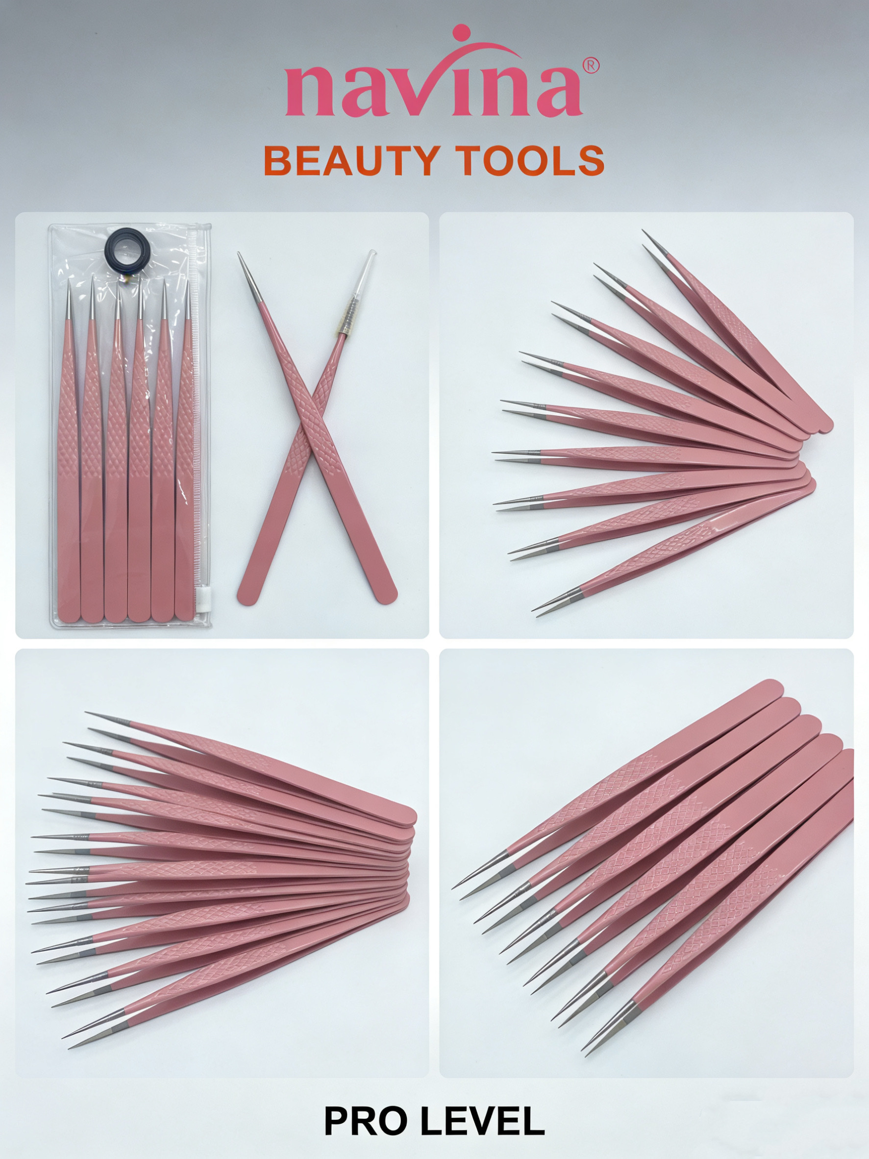 navina advia nuevo cabezal fibra colección rosa pinza pavo pinza recta pinza ciliar pinza especial detail image 10