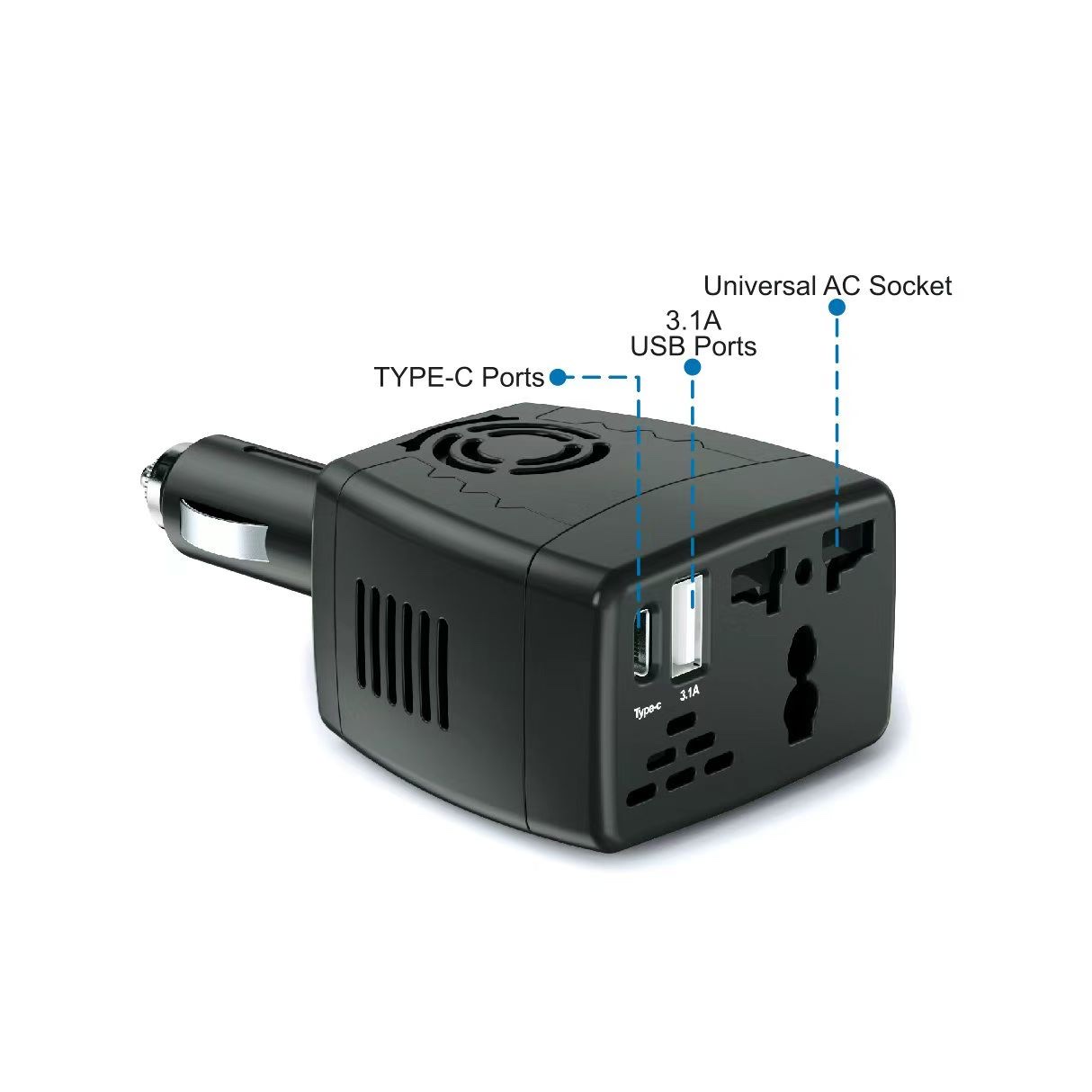 Specialized car charger for foreign trade detail image 3