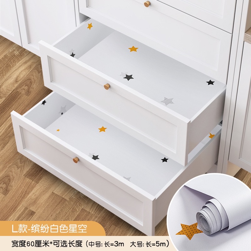 Drawer stickers, self-adhesive shoe cabinet and wardrobe interior dust-proof film, kitchen cabinet and kitchen cabinet waterproof, oil-proof and moisture-proof pad paper detail image 4