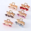 Korean-style water diamond bangs hair accessory, hair clips at the back of the head, crystal medium-sized bun, hair grips, and exquisite shark clips Specification image