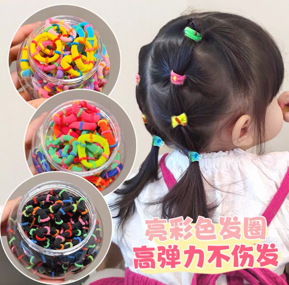 Children's thick and durable towel band, girls' bright color hair band that won't hurt hair, thumb hair band, high-elasticity hair accessory headband
