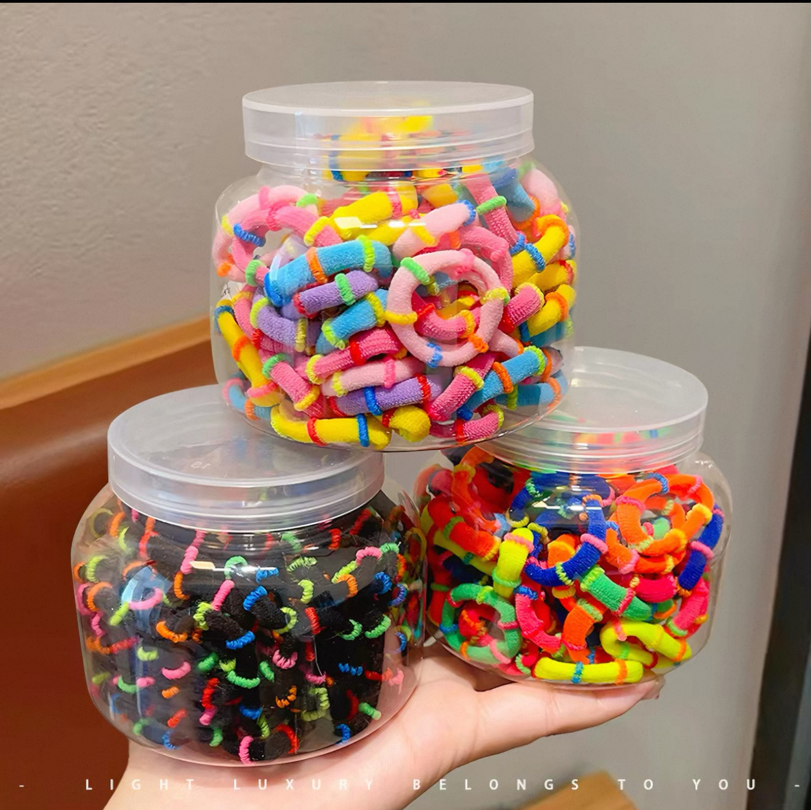 Children's thick and durable towel band, girls' bright color hair band that won't hurt hair, thumb hair band, high-elasticity hair accessory headband Application Scenario