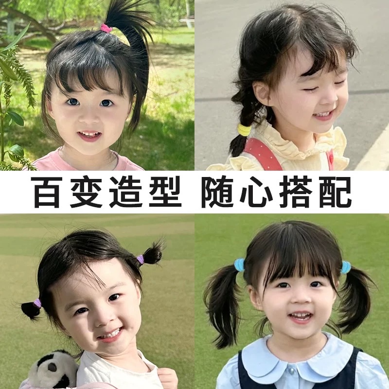 Children's hair bands, hairbands, hair ties, girls' hair ties, headwear, hair accessories, baby patterns, bamboo joints, colors, black detail image 5