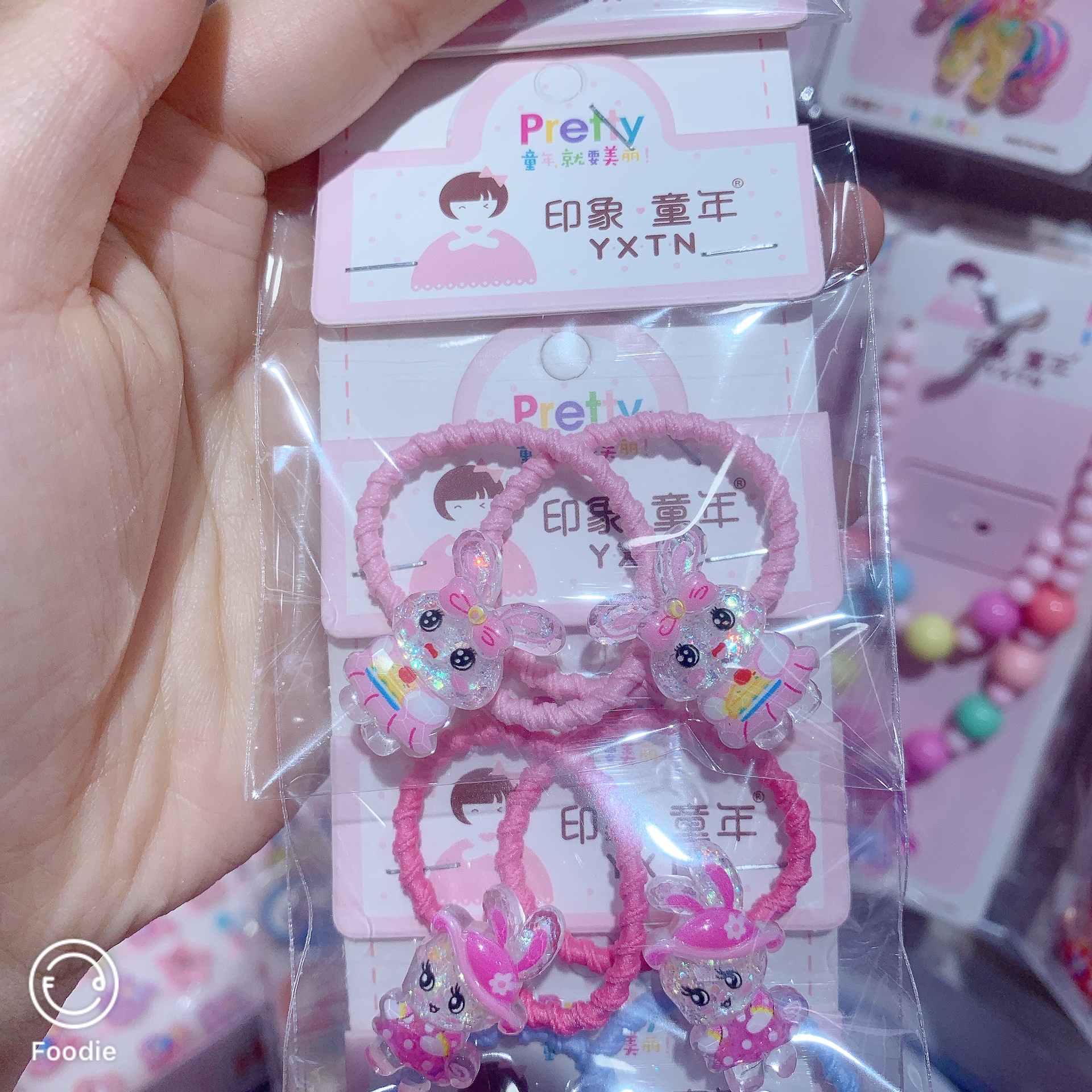 兔子系列儿童卡通发圈不伤发小女孩扎头发头绳宝宝小皮筋发绳女童可爱发饰