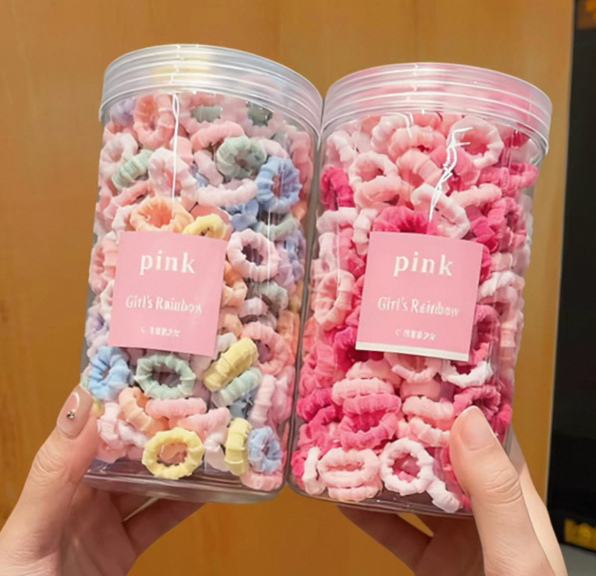 Children's hair bands, hairbands, hair ties, girls' hair ties, headwear, hair accessories, baby patterns, bamboo joints, colors, black details Picture