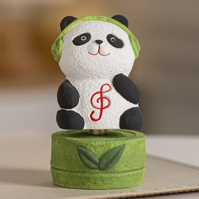 Handicrafts, gifts, ceramic handicrafts, panda small ornaments detail image 2