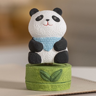 Handicrafts, gifts, ceramic handicrafts, panda small ornaments Application Scenario