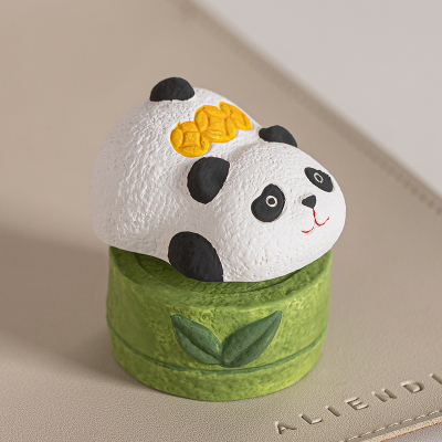Handicrafts, gifts, ceramic handicrafts, panda small ornaments detail image 6