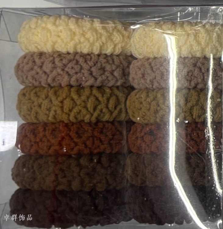 Candy-colored towel hair ties that won't damage hair, hair ties, ponytail and bun hair ties, box-set high-end towel hair ties, new color 2026 details Picture