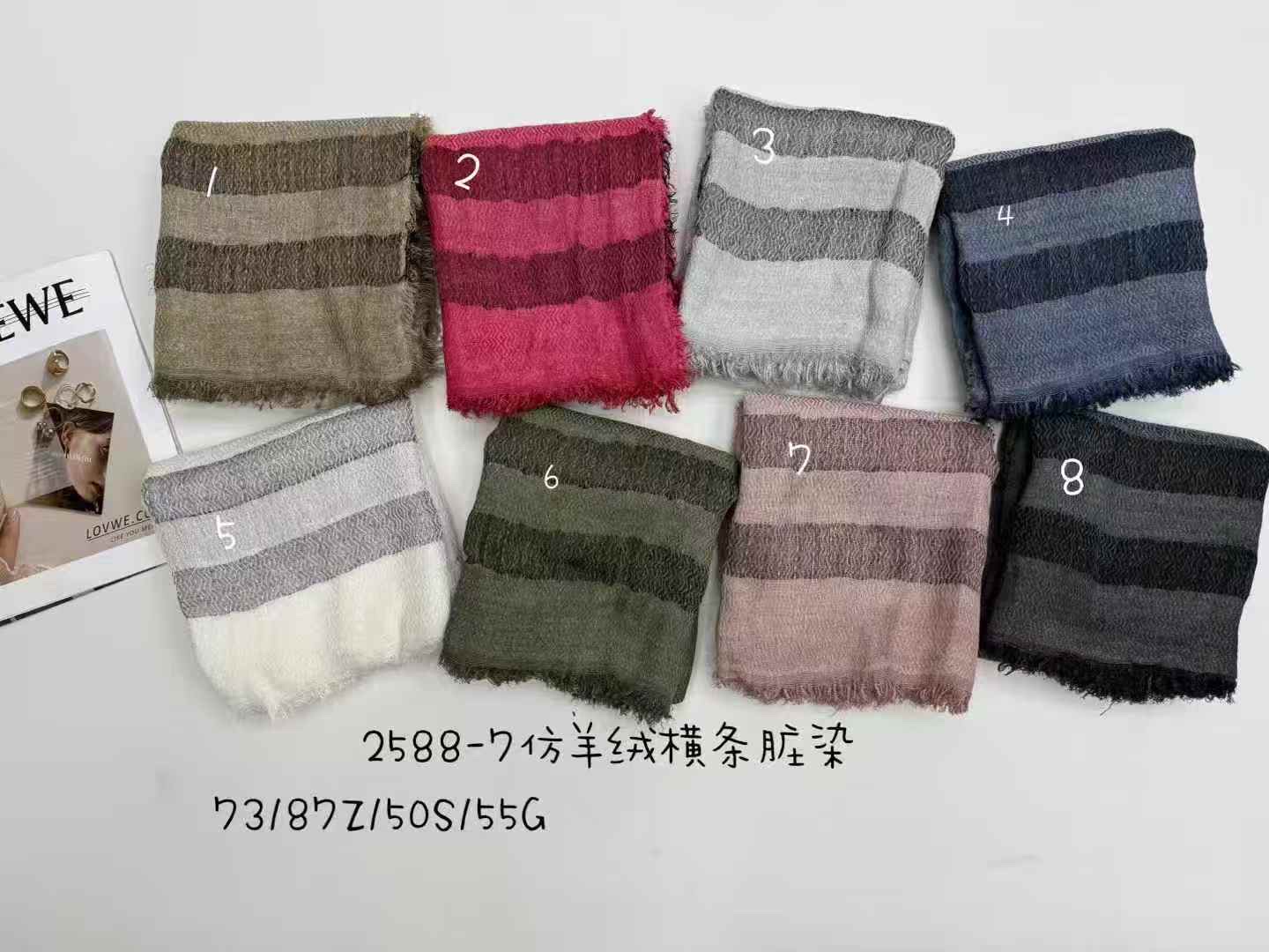 Casual scarves and shawls for vacation and casual wear are paired with the latest popular and fashionable artificial cotton material detail image 12