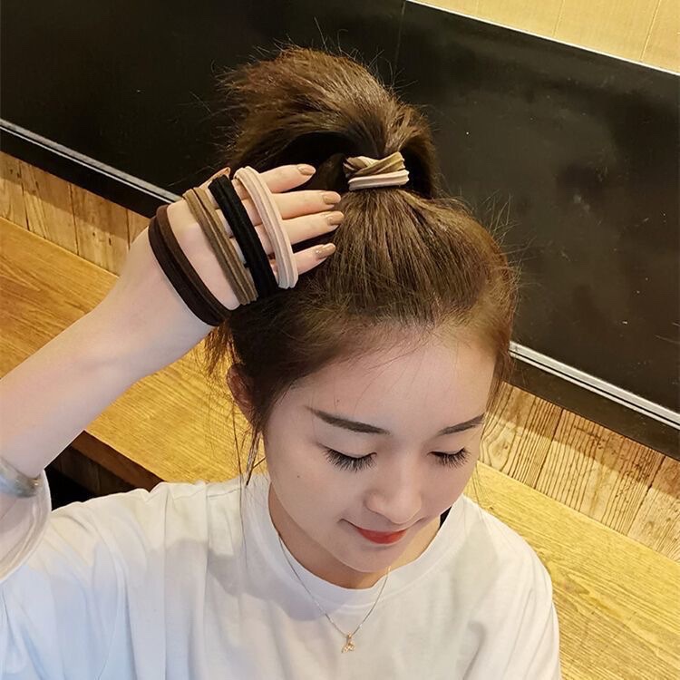 Women's hair tie, thick rubber band, high elasticity, seamless ponytail hair band, hair tie, hair accessory, wholesale hair accessory, hair tie Specification image