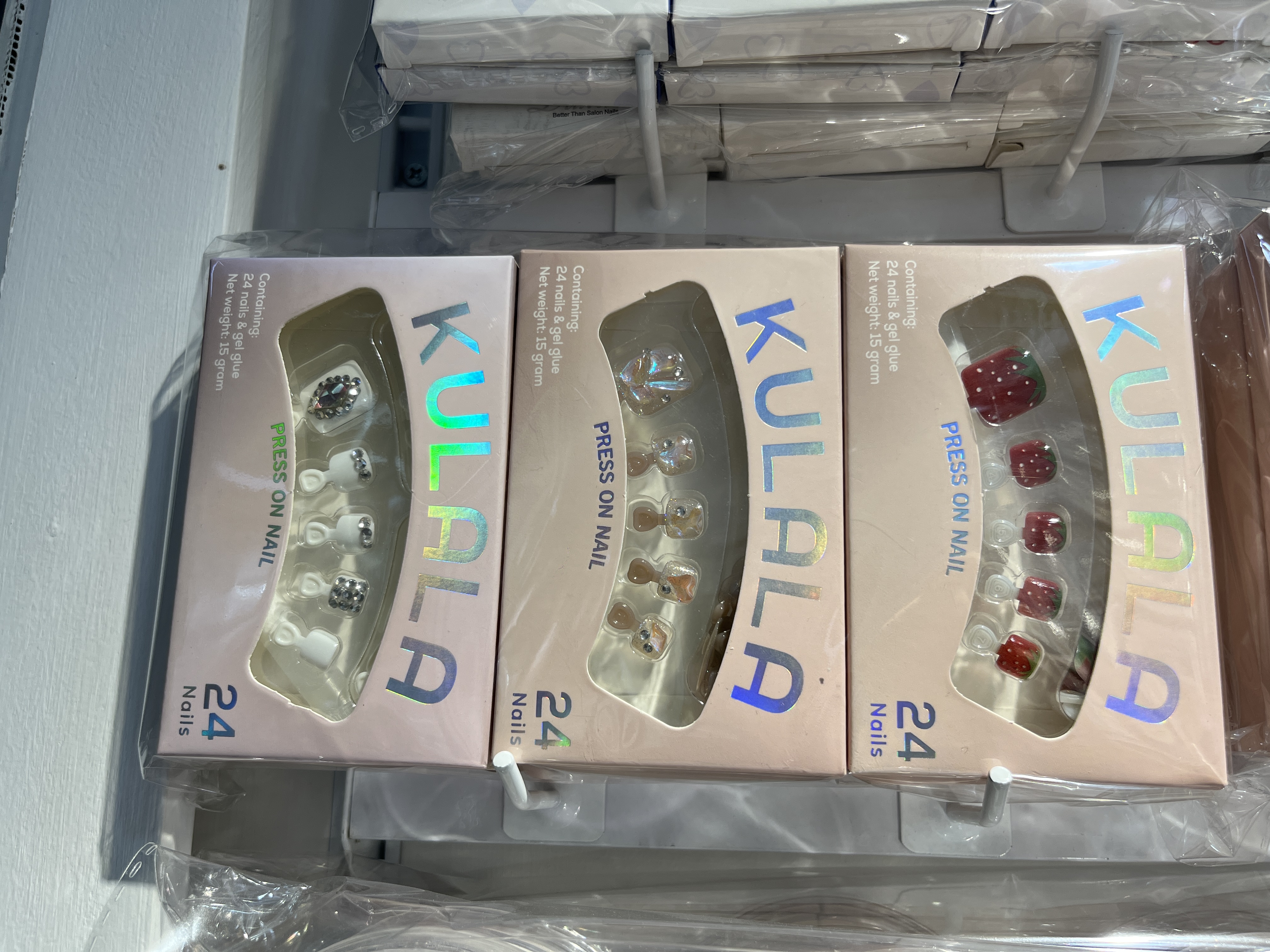 穿戴甲穿戴式脚甲手工钻款脚甲多规格型号超多备用片数可重复反复穿戴式春夏款系列细节图