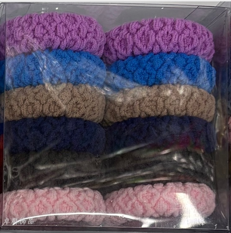 Candy-colored towel hair ties that won't damage hair, hair ties, ponytail and bun hair ties, box-set high-end towel hair ties, new color 2026 full figure