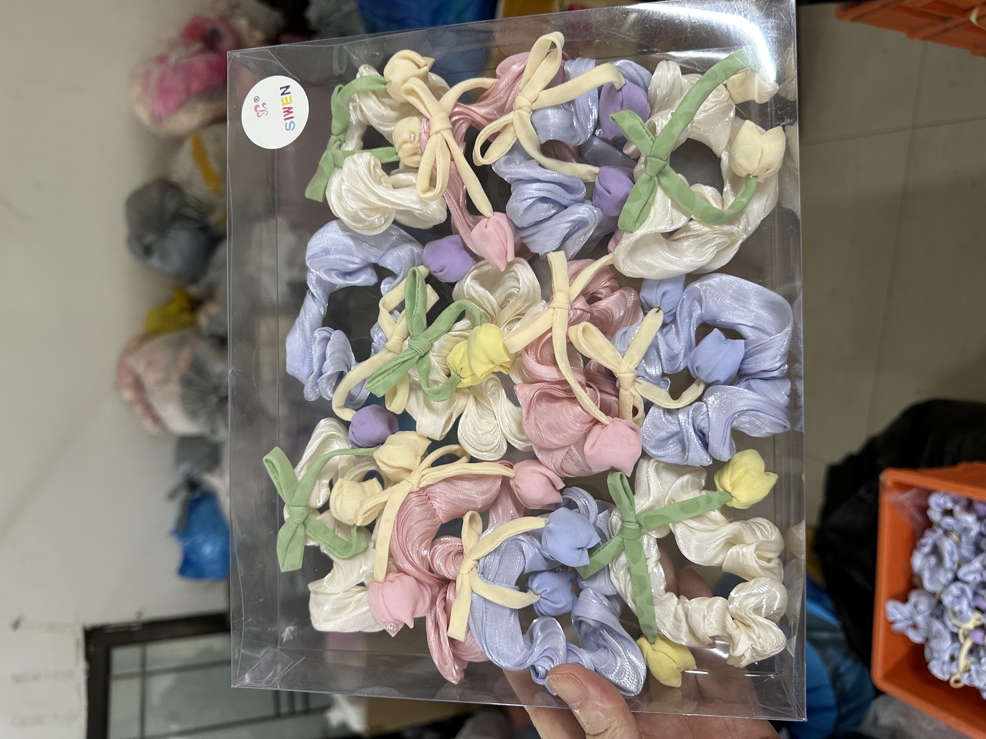 花布结儿童饰品百搭创意潮流发饰可爱公主斯文饰品领结钻777