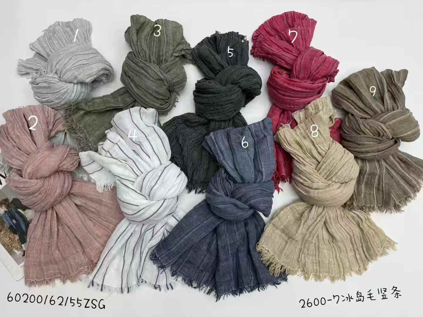 Casual scarves and shawls for vacation and casual wear are paired with the latest popular and fashionable artificial cotton material detail image 18