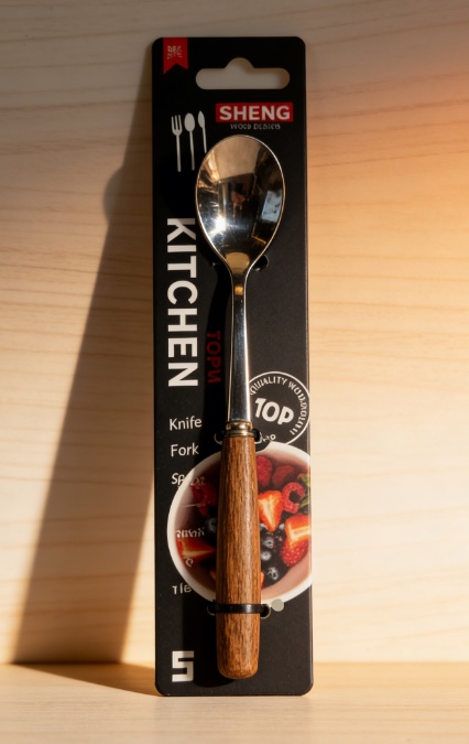 The 304 chicken wing wood coffee spoon is a delicate wooden handle spoon that is not prone to bacterial growth