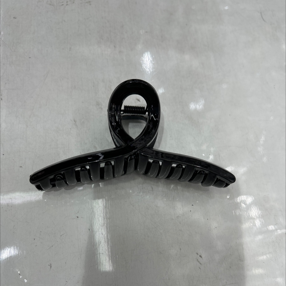 黑色11公分大号后脑勺亚克力头发抓夹女夏季夹子头饰优雅气质鲨鱼夹