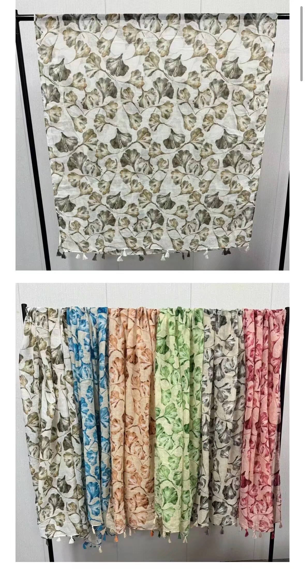 Japanese-style artistic and fresh cotton and linen scarf, retro patchwork Bohemian cashew print silk scarf, beautiful sun protection scarf, whisker, Korean cotton dense Bali gauze scarf shawl details Picture