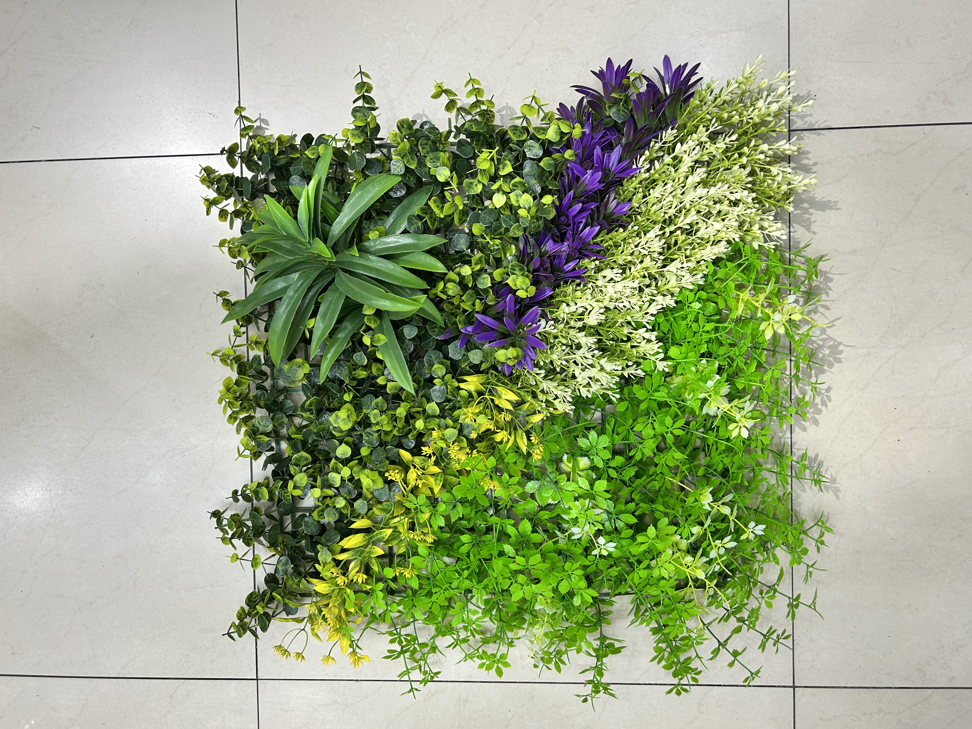Artificial plant walls for indoor and outdoor landscaping and decoration, artificial turf, artificial flower walls, company shopping mall image walls, partitions, background green plant walls Item Picture