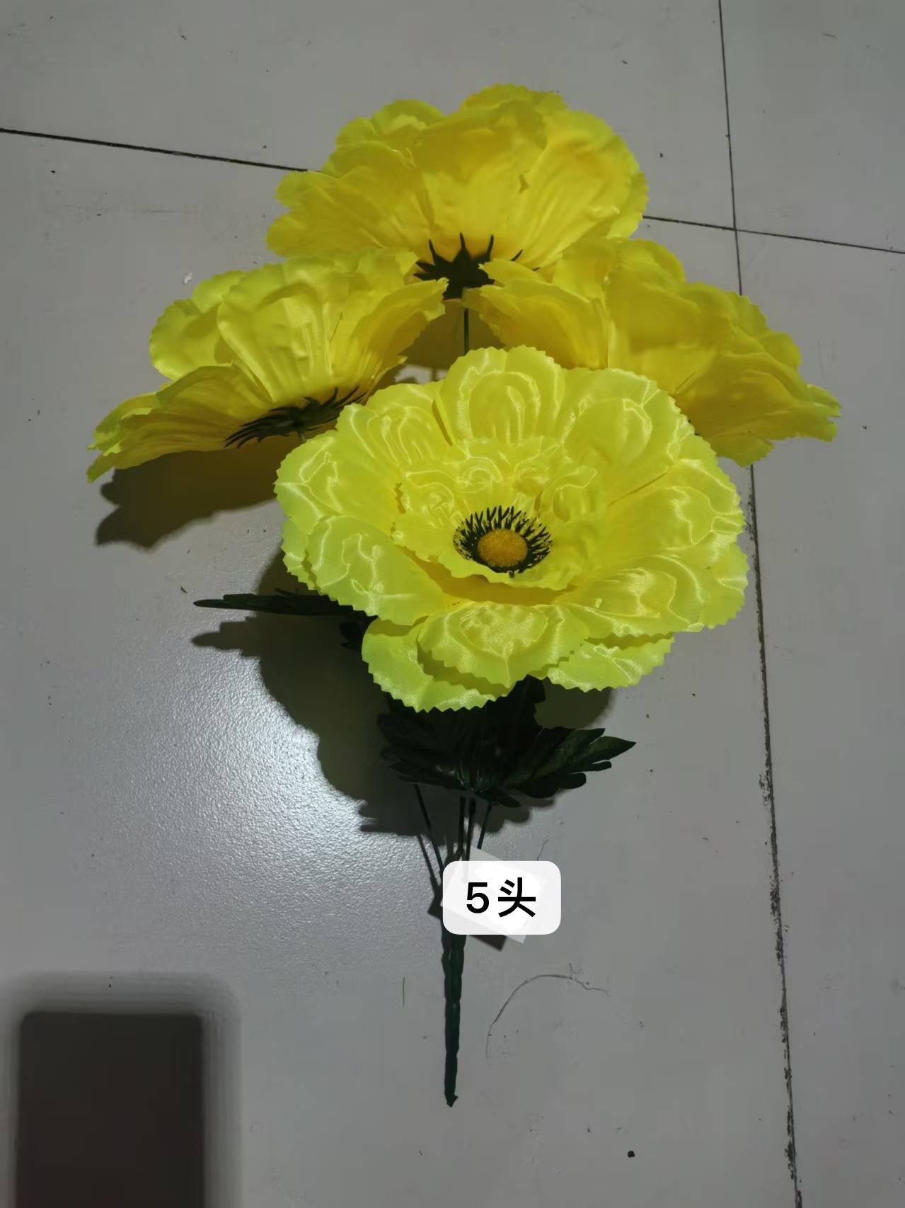 仿真花批发定制厂家直销五头七头清明花