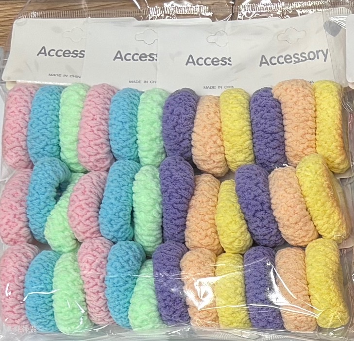 Three sets of double-sided jacquard high-elasticity hair bands for women are available for export. The new color of the comfortable hair band is now available in 10 sets in 2026 Item Picture