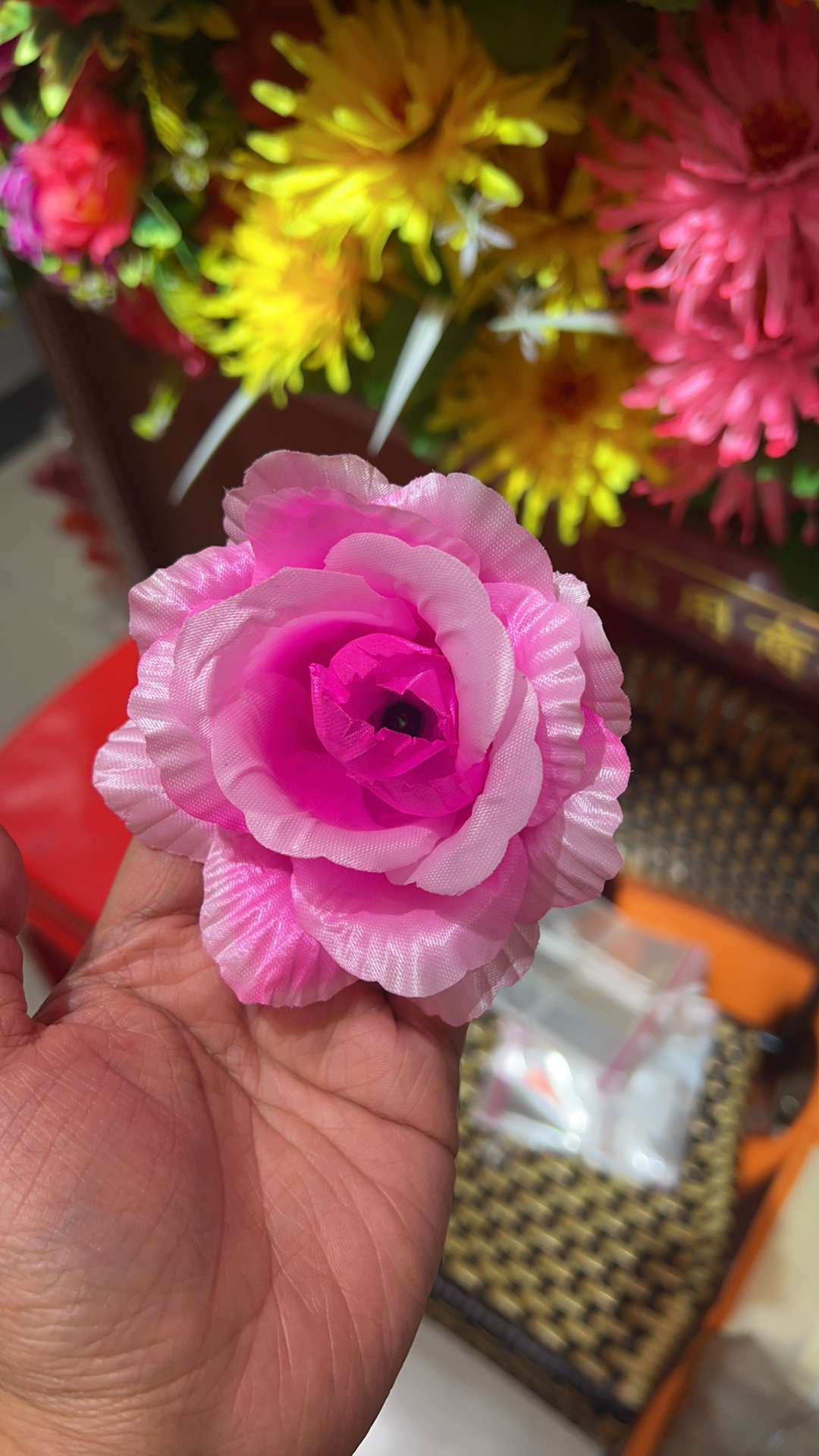 花朵仿真花五头七头定制厂家直销