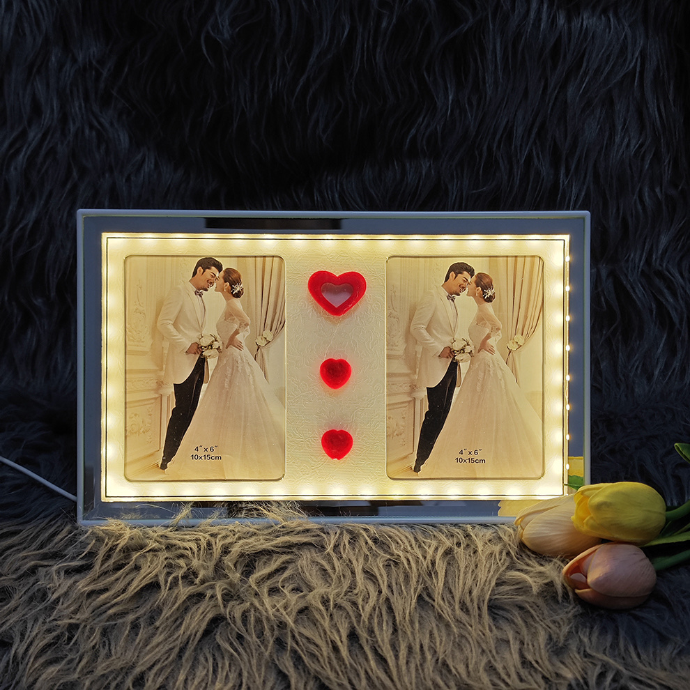 USB interface LED light single-color and dual-color photo frame with light