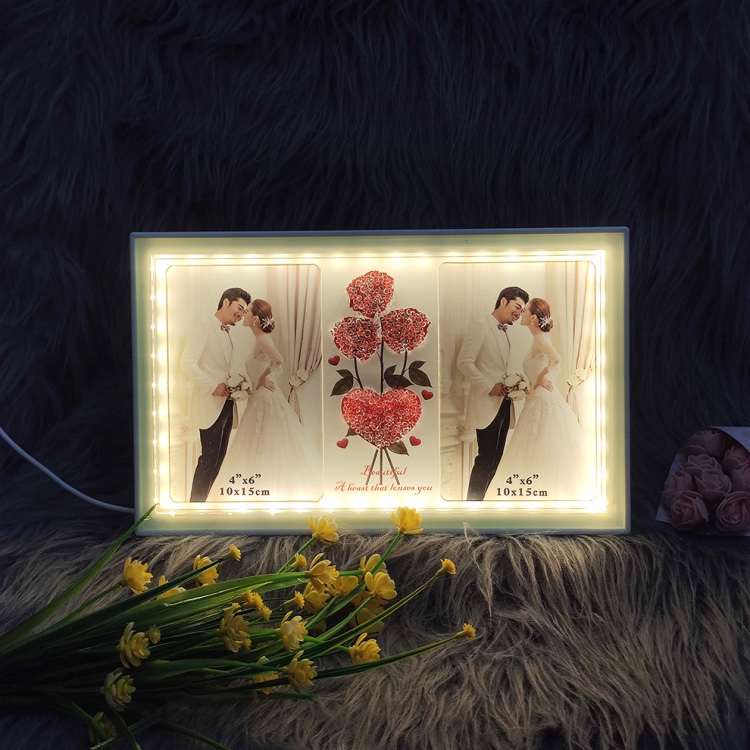 USB interface LED light single-color and dual-color photo frame with light Item Picture