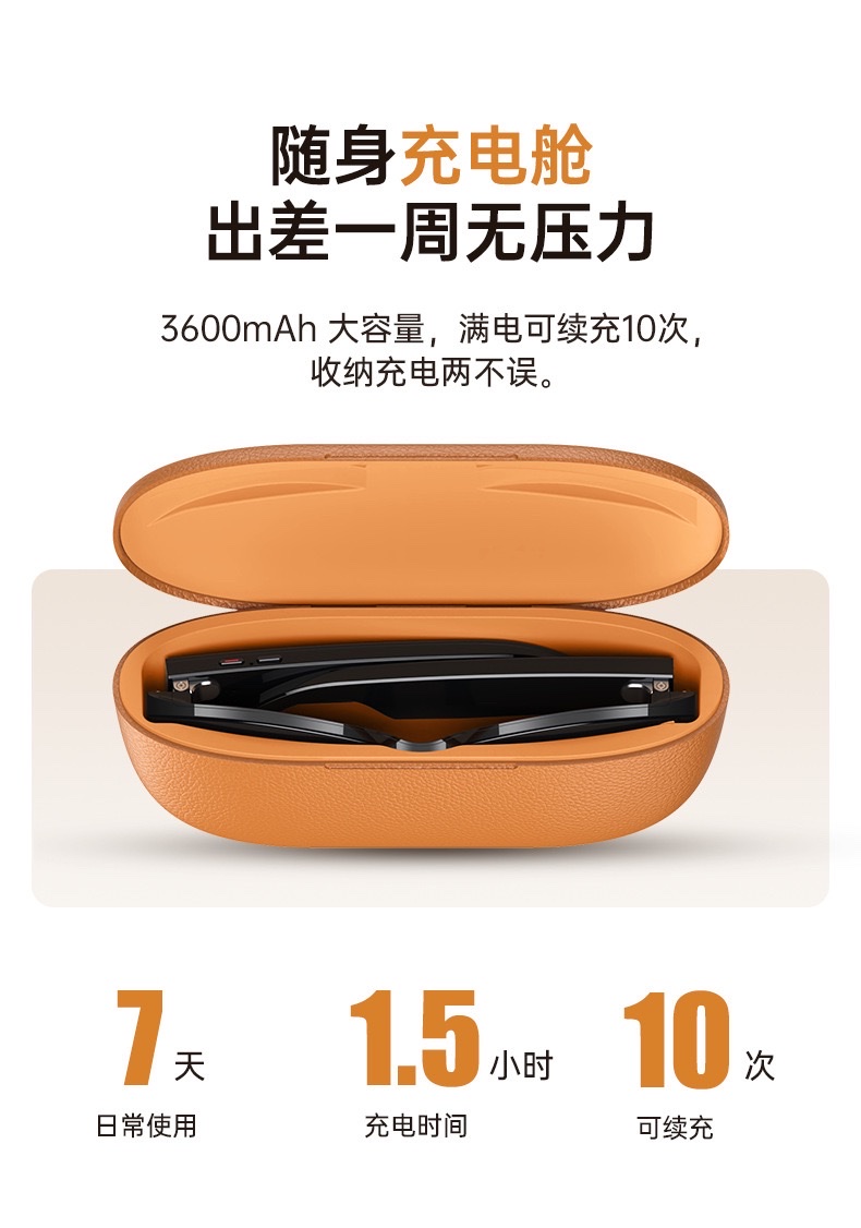 M02 Ultra Black Technology: 8-megapixel reversible charging case, smart glasses, Wi-Fi, image recognition and translation Item Picture