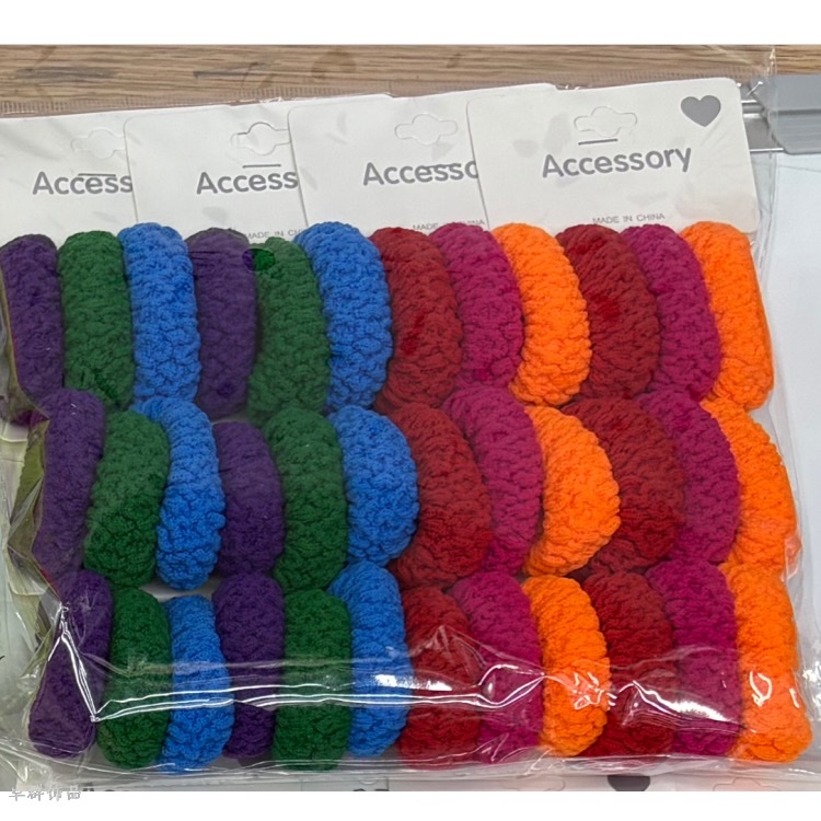 Three sets of double-sided jacquard high-elasticity hair bands for women are available for export. The new color of the comfortable hair band is now available in 10 sets in 2026 details Picture