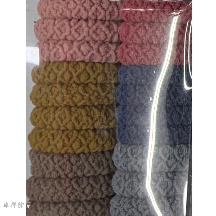 High-elasticity hair-free women's hair band wholesale export high-quality hair rope, women's high-quality towel loop hair rope 2026 Item Picture