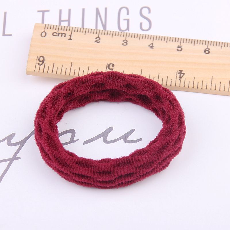 2026 Jacquard wavy pattern thickened high-elasticity basic hair band Korean version simple hair tie towel band hair tie women no seams, no damage to hair elastic band Application Scenario