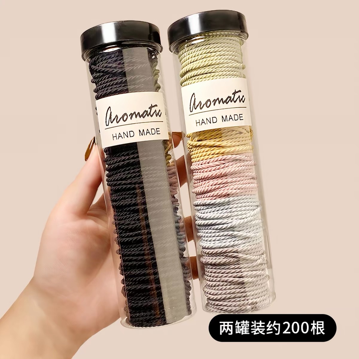 Black rubber band hair tie for women with a high-end look, 2026 new high-end rubber band, high elasticity and durable hair accessory Application Scenario