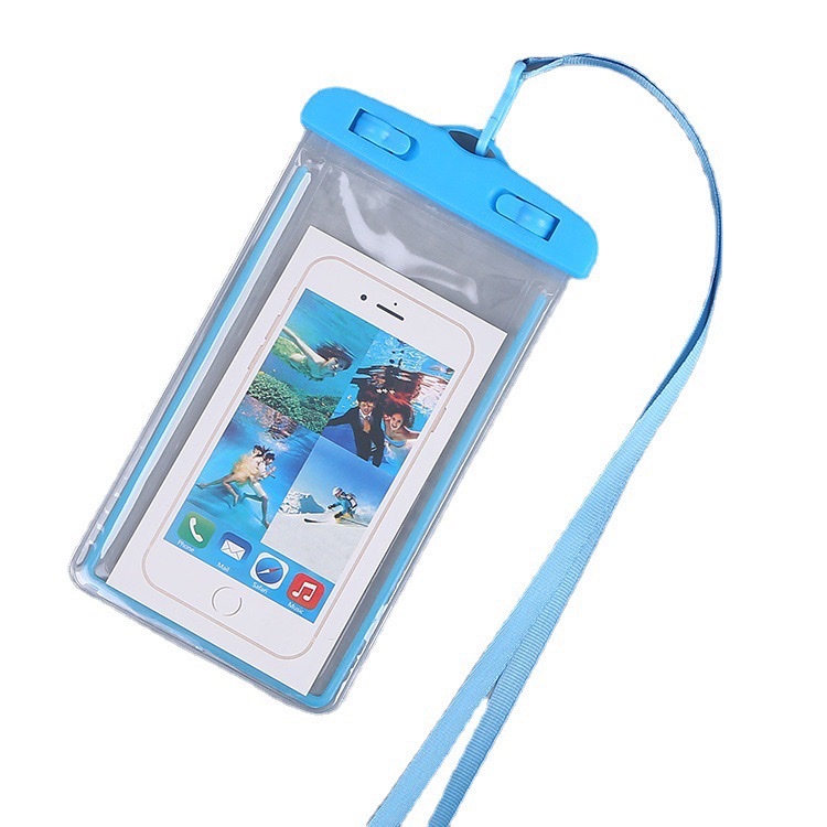 Mobile phone waterproof bag, luminous strip, mobile phone waterproof bag, PVC transparent waterproof bag Specification image