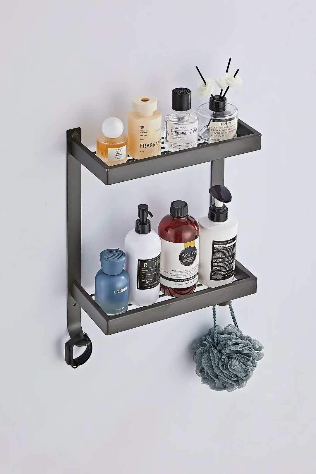 长方形不锈钢置物架 多层收纳 厨房阳台置物架 卫生间置物架产品图