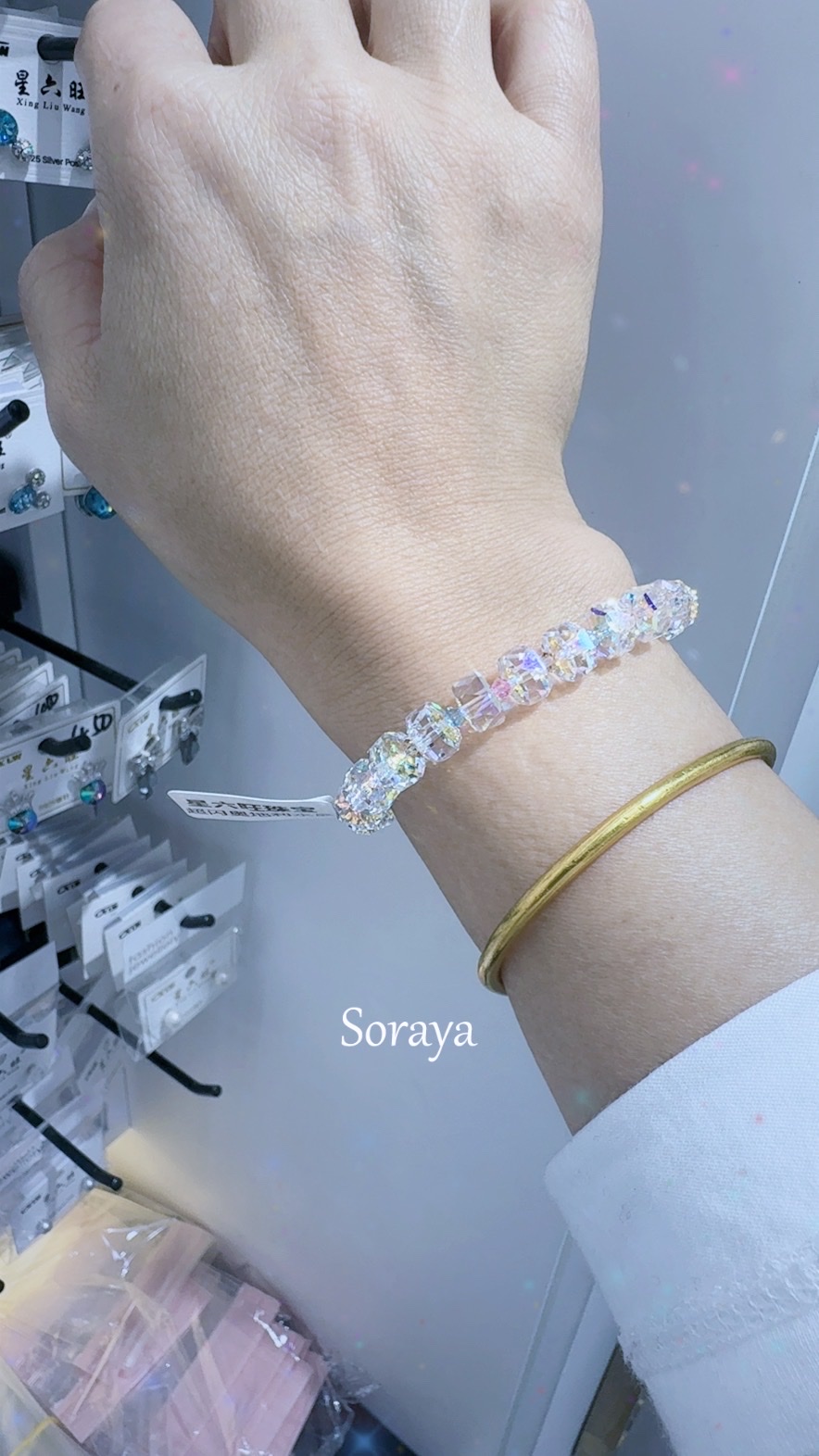 施华洛水晶新品热卖闪王手链超闪，一闪一闪的光治愈了每天好心情，女神们人人必备详情图4