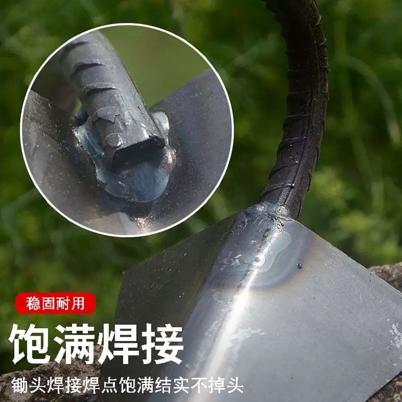 Hand-pulled plow, hoe, vegetable planting, furrow digging and ploughing wonder tool, thickened hoe, agricultural furrow digging tool, triangular hoe detail image 4