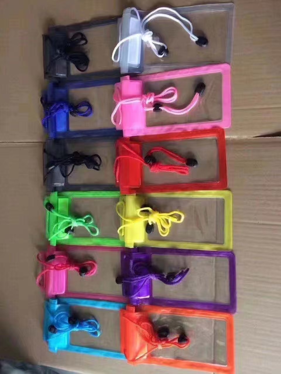 Waterproof bag for mobile phones